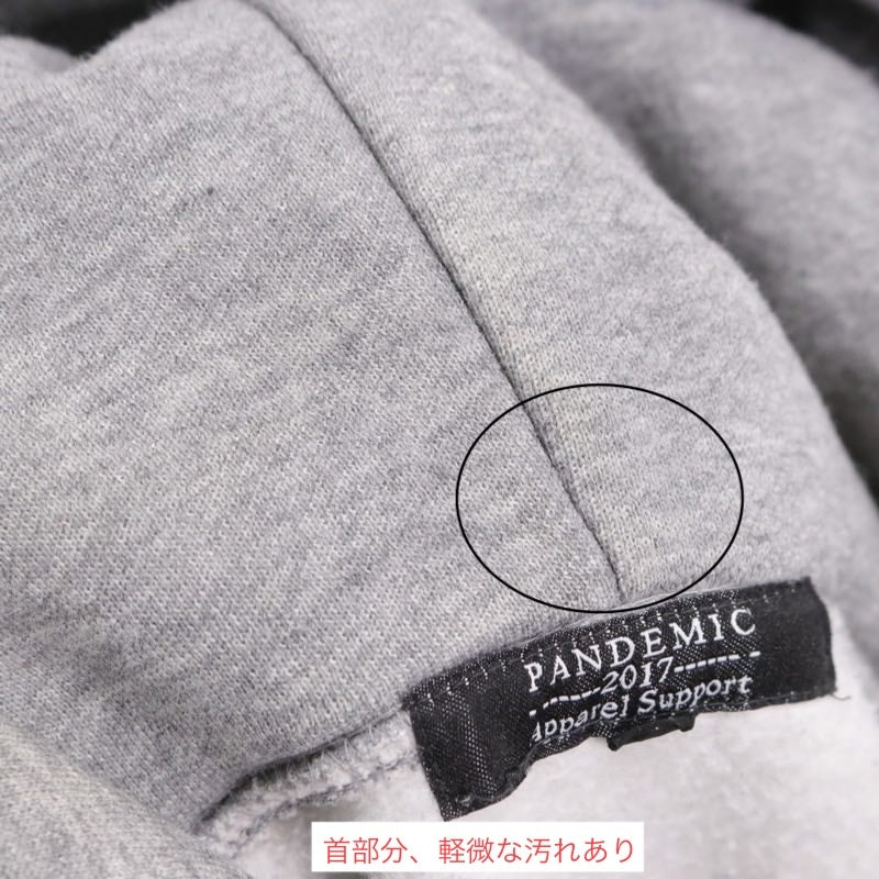 PANDEMIC 17AW | KICKS B Hoody MB × FORCE1 "Grey"