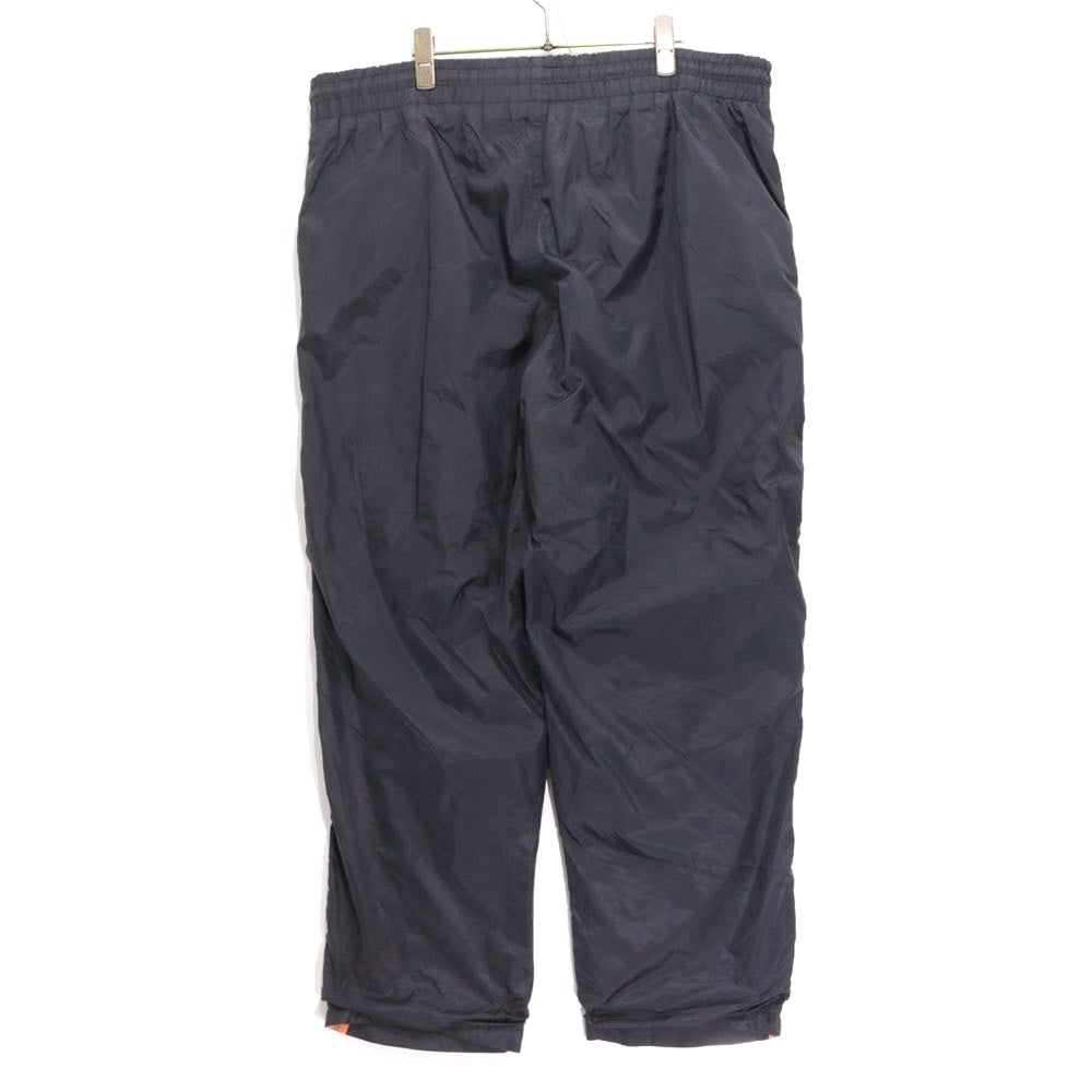 STUSSY 90s-00s | "Red & Blue Tag" Nylon Track Pants "Black / Orange