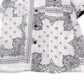 sacai 19SS | Bandana Print S/S Shirt "White/Black" (19-01912M)