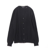 PRADA 24SS | High-Gauge Wool V-Neck Cardigan "Black" (DNA959 S221 128D)