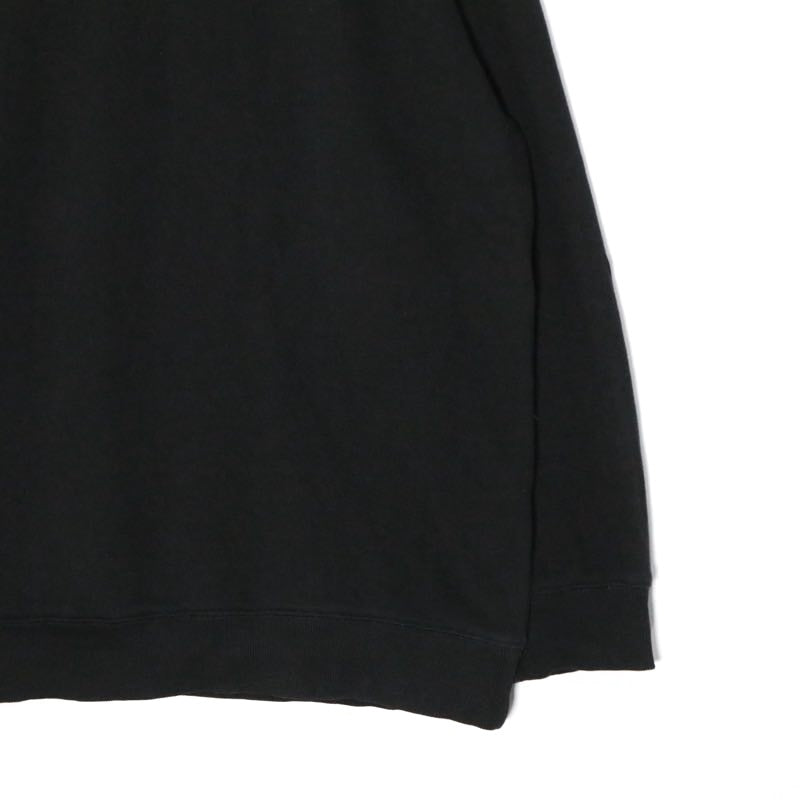 VICTORIA | Logo Print Crewneck Sweatshirt "Black"