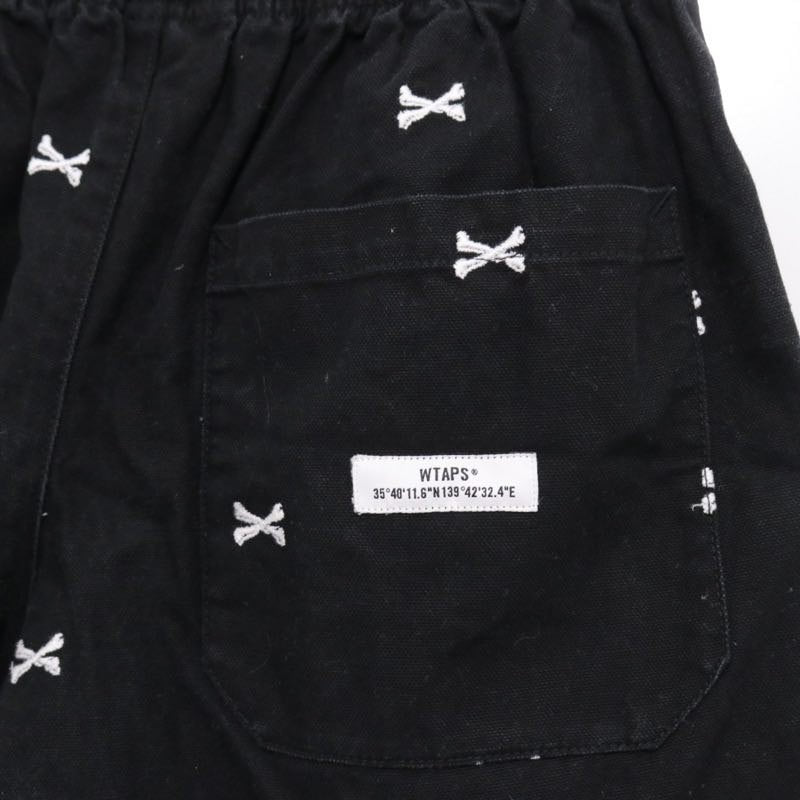WTAPS 22SS | SEAGULL 03 / SHORTS / COTTON. OXFORD. TEXTILE "Black" (221TQDT-PTM06)