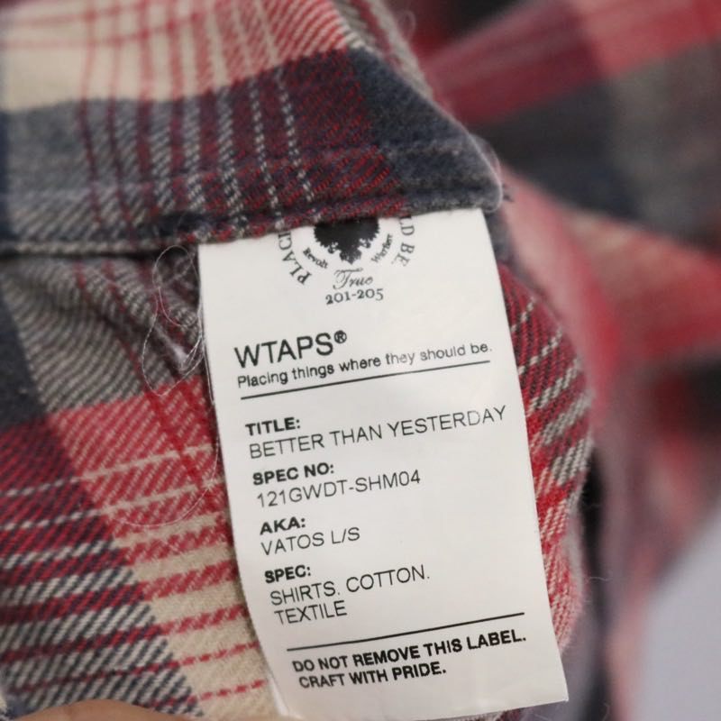 WTAPS 12SS | Union L/S Shirt "Red/Gray"