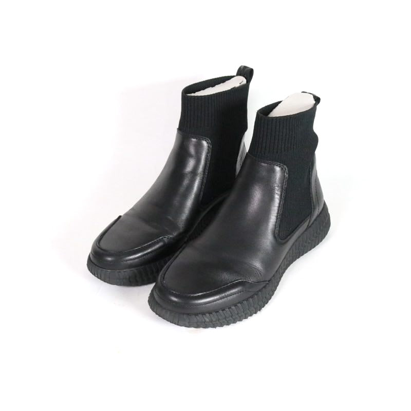 GEOX 20AW | D NOOVAE A "Black / Knit & Leather" (D04GAA / D02GAA)