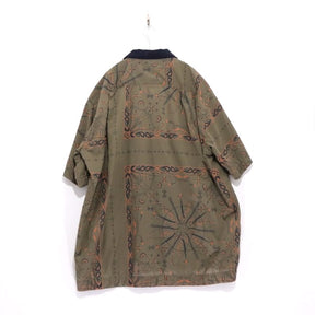 sacai 20AW | Dr. Woo Bandana Print Shirt "Khaki/Orange" (20-02337M)
