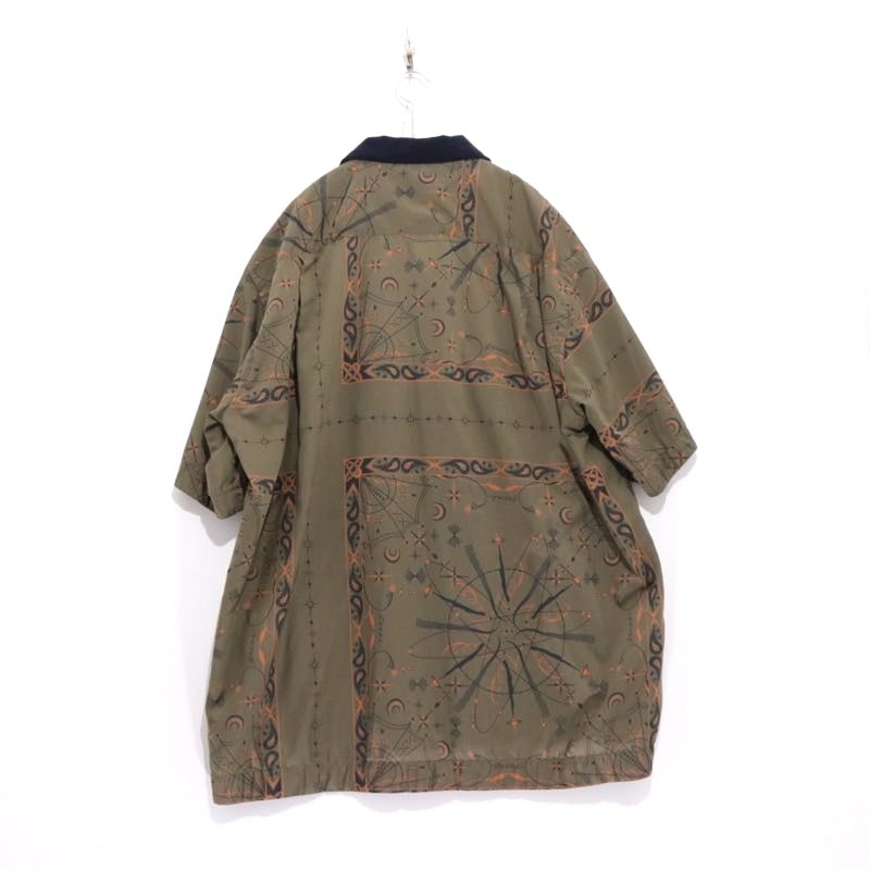 sacai 20AW | Dr. Woo Bandana Print Shirt "Khaki/Orange" (20-02337M)