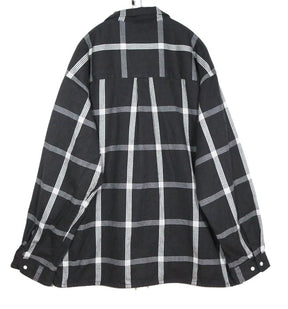 nanamica 25AW | Flannel PALAKA Check Shirt "Black/White" (S25FG016)