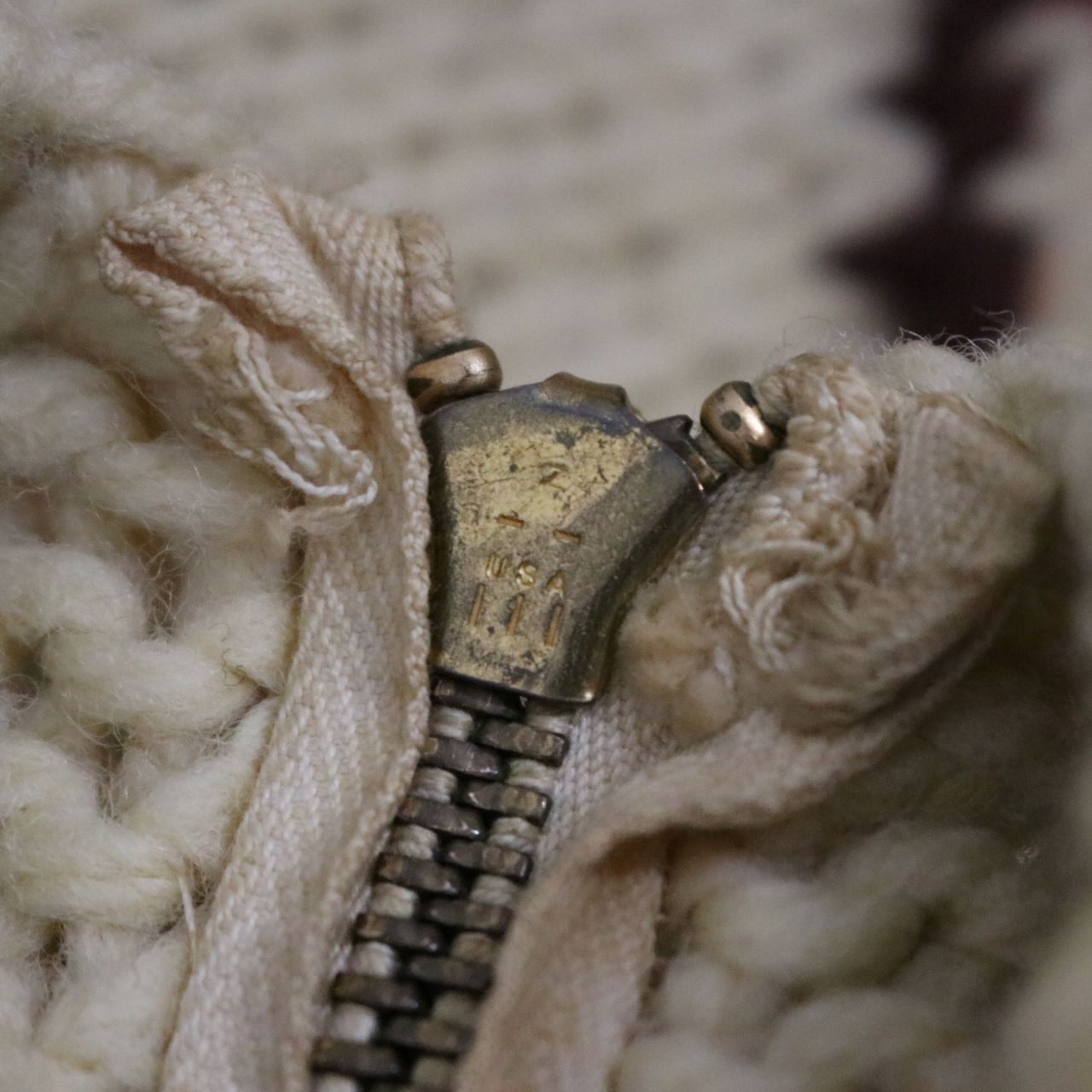 60s 70s vintage Cowichan sweater Hunting pattern