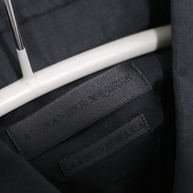 ALEXANDER MCQUEEN 13SS | S/S Button Down Shirt "Back Strap Detail" (Black)