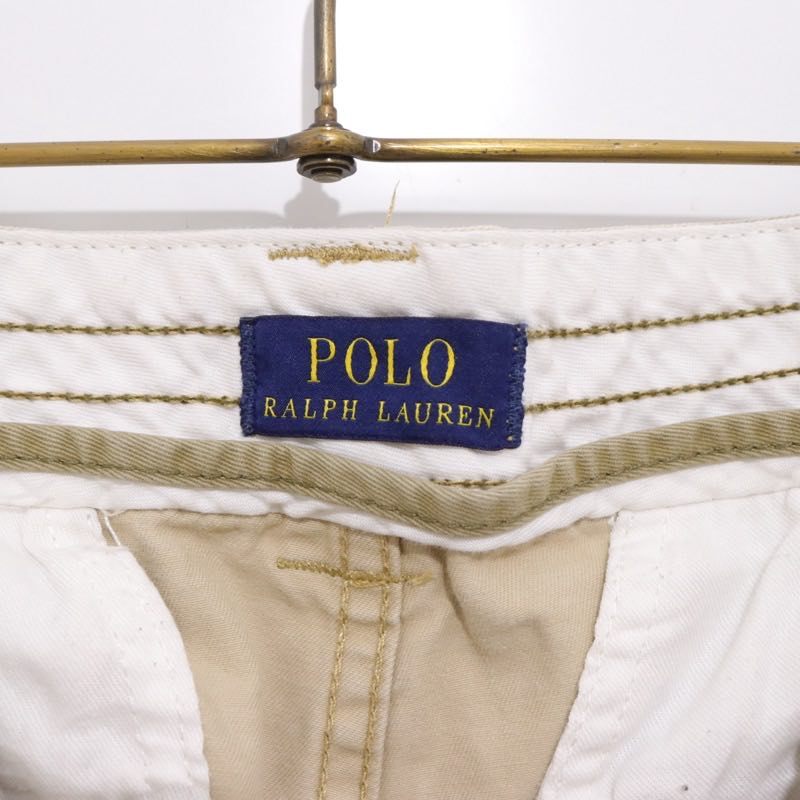 00s POLO RALPH LAUREN | Cargo Short Pants "Beige/Cotton Twill"