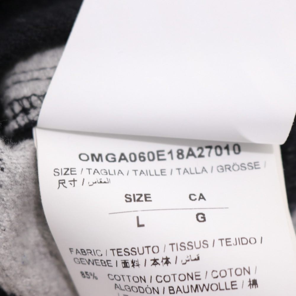OFF-WHITE 18AW | Back Print Flannel Check Shirt "White/Black" (OMGA060E18A27010)