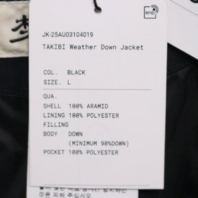 snow peak スノーピーク 25aw TAKIBI Weather Down Jacket