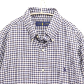 POLO RALPH LAUREN | Gingham Check Button-Down Shirt "Blue"
