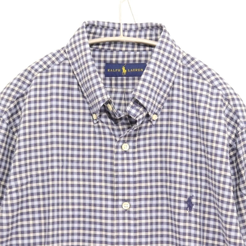 POLO RALPH LAUREN | Gingham Check Button-Down Shirt "Blue"