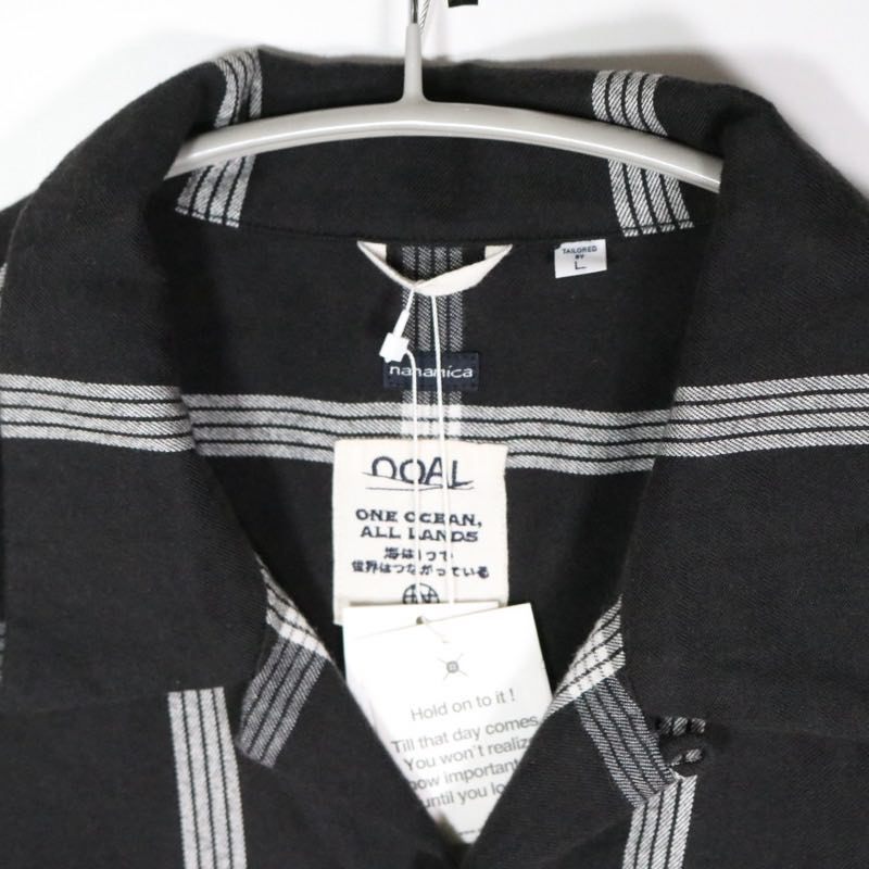 nanamica 25AW | Flannel PALAKA Check Shirt "Black/White" (S25FG016)