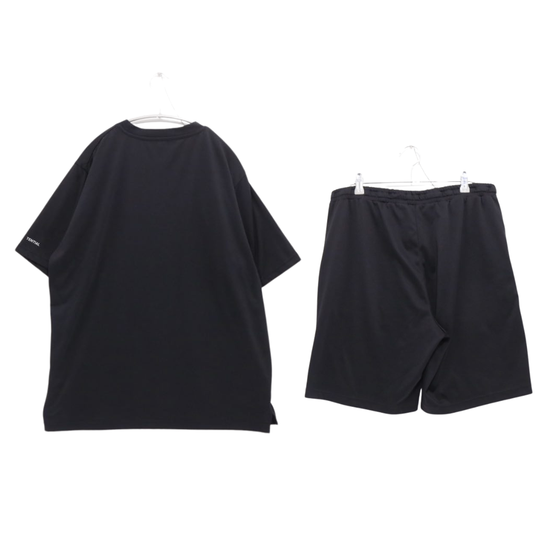 TENTIAL 25SS | BAKUNE Dry Short Sleeve T-Shirt & Shorts "Black" (25SSBA001M / 25SSBA002M)