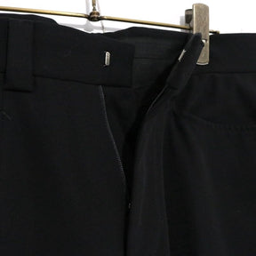 GUCCI 80s-90s Vintage | 2-Tuck Tapered Slacks "Black" (Size 46)