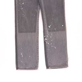 Johnbull | Slim Fit Grey Denim Pants "Paint Custom"