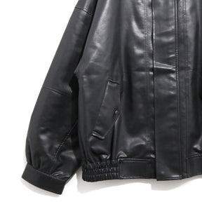 Discoat 23AW | Vintage PU Leather Jacket "Black" (DPZ2032107A0003)