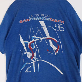 80s USA製 MY SHIRT IS MADE IN THE USA vintage L メンズ 半袖Tシャツ 1986年コピーライト ツールドフランス