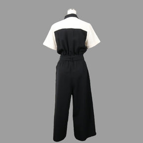 Diagram GRACE CONTINENTAL 22AW | Bicolor Salopette "White×Black" (0322317195)
