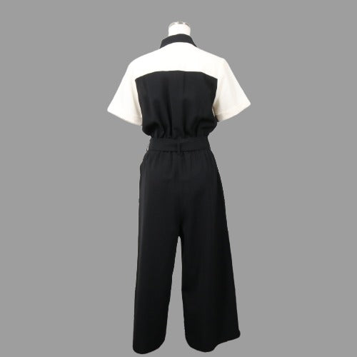 Diagram GRACE CONTINENTAL 22AW | Bicolor Salopette "White×Black" (0322317195)