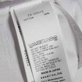 sacai 23SS | Ghetto Gastro Logo Print T-Shirt "White" (23-0551S)