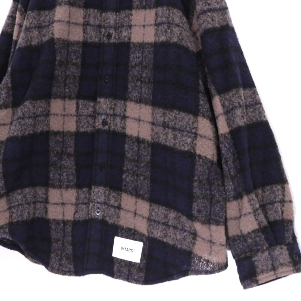 WTAPS 25AW | TXT 02 / LS / WONY. TWEED. TEXTILE "Gray / Navy" (252TQDT-SHM04)