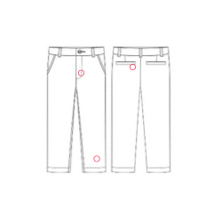 Wrangler 70s | Western Bell Bottom Slacks "Light Blue" (WI.14)