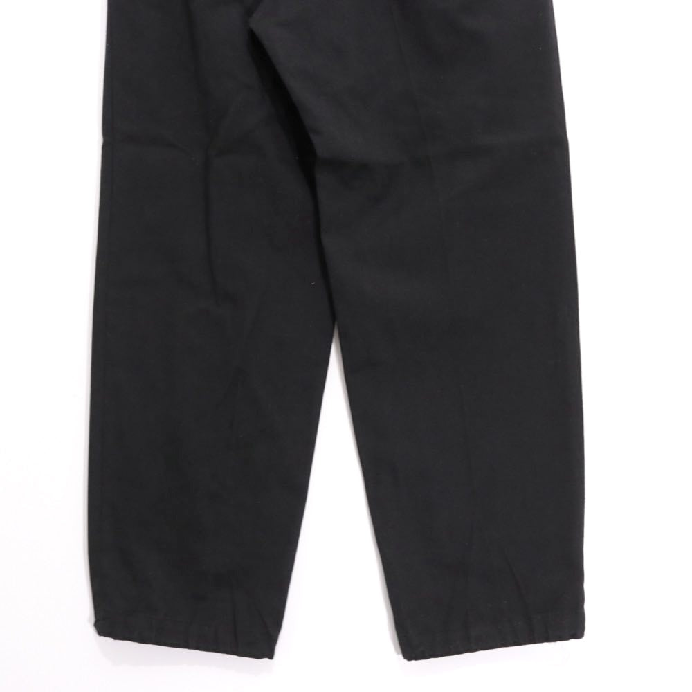 sacai 21AW | Chino Grosgrain Wide Tapered Pants "Black" (21-02652M)