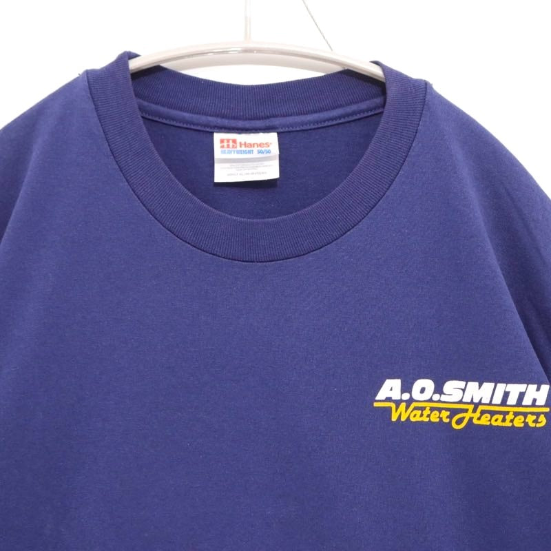 Hanes 00s | A.O. SMITH Print S/S Tee "Navy"