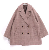 JOURNAL STANDARD relume | Double Collar Check Coat "Brown" (18-020-462-5000-3-0)