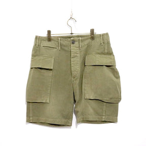 COOTIE PRODUCTIONS | Herringbone Cargo Shorts "Large Side Pockets"
