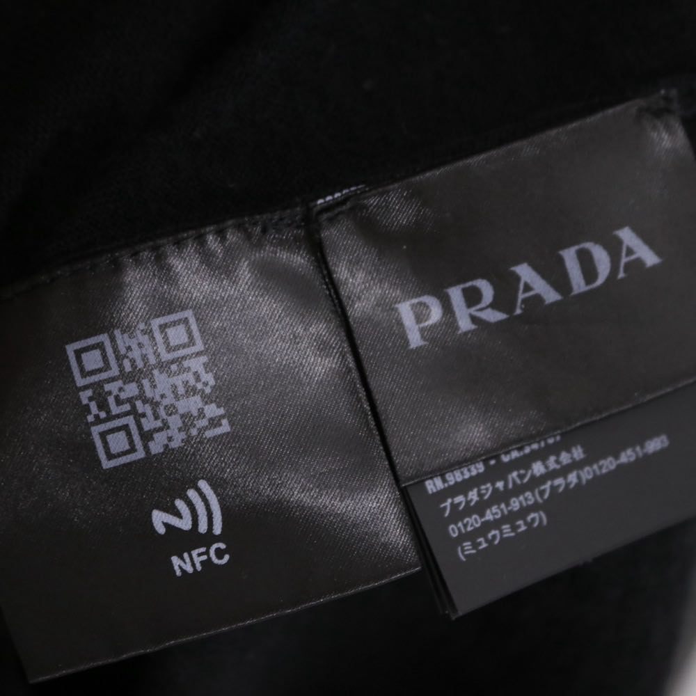 PRADA 23AW | High-Gauge Wool Crew-Neck Knit "Black" (DNA641 S152 128D)