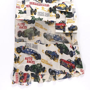 sacai 25ss | Car Race Tropical Print Skirt "White/Multi" (25-07729)