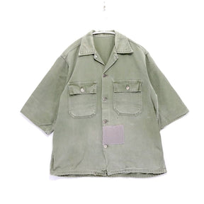 Vintage 40s Style | U.S.ARMY Type Remake S/S Military Shirt "KHAKI"
