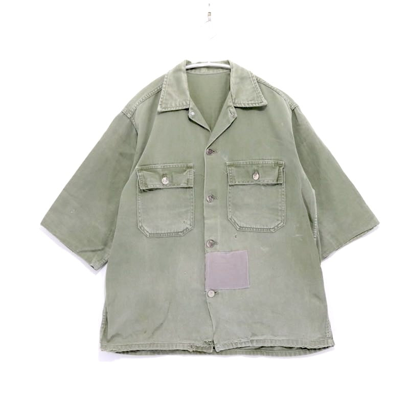 Vintage 40s Style | U.S.ARMY Type Remake S/S Military Shirt "KHAKI"