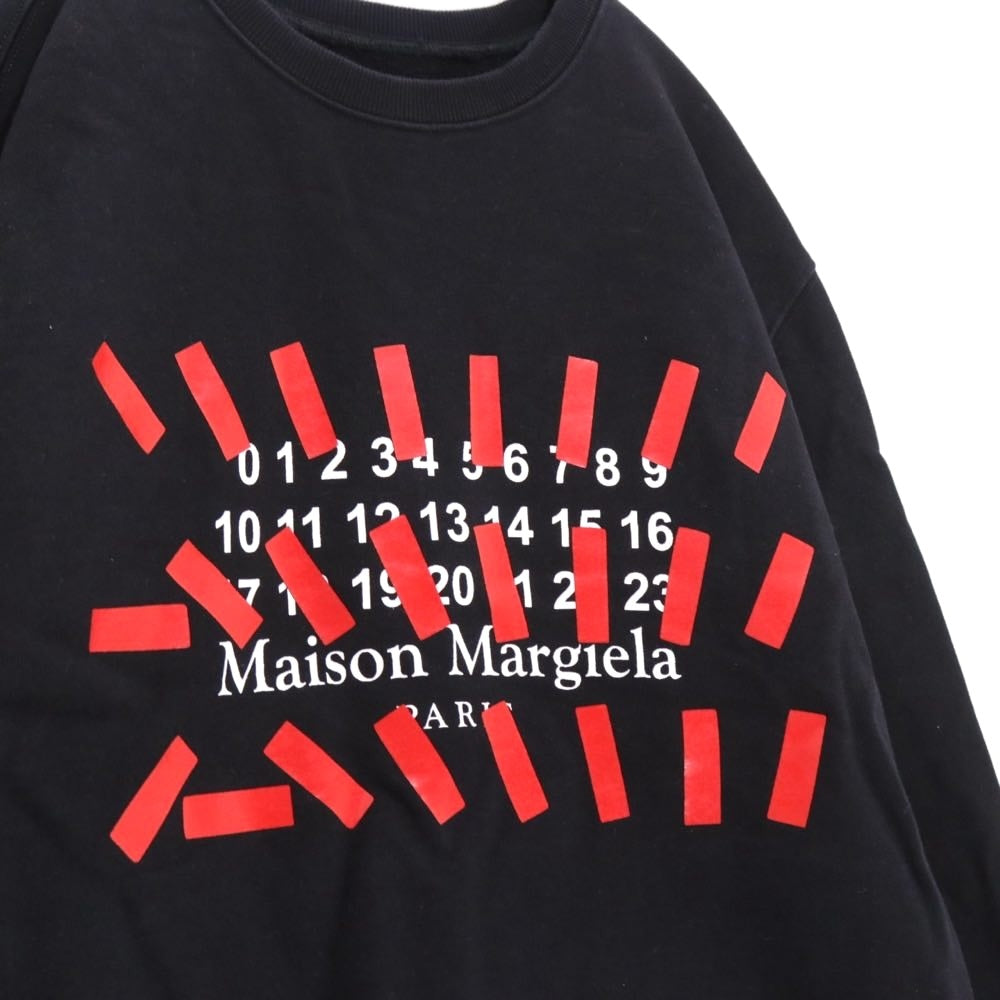 Maison Margiela 21SS | Tape Logo Print Sweatshirt "Black" (S30GU0149 S25503)