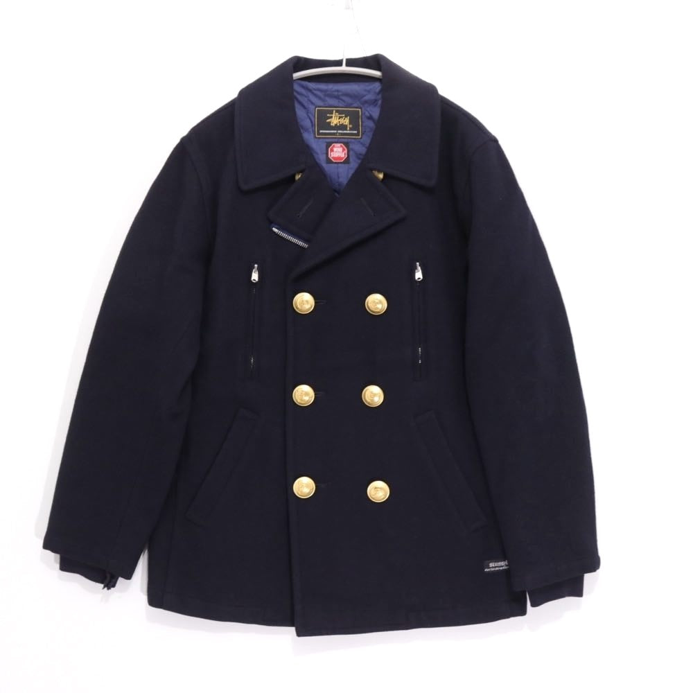 STUSSY 00s | "EPOCHMAKING COLLABORATION" GORE-WINDSTOPPER P-Coat with Gold Buttons