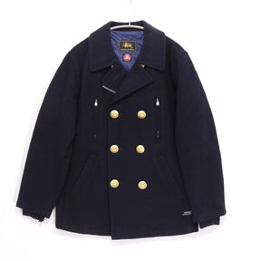STUSSY 00s | "EPOCHMAKING COLLABORATION" GORE-WINDSTOPPER P-Coat with Gold Buttons