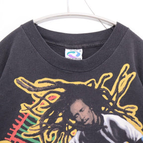 LIQUID BLUE 90s | BOB MARLEY Soccer S/S Tee "Black / 1994 Copyright Made in USA"