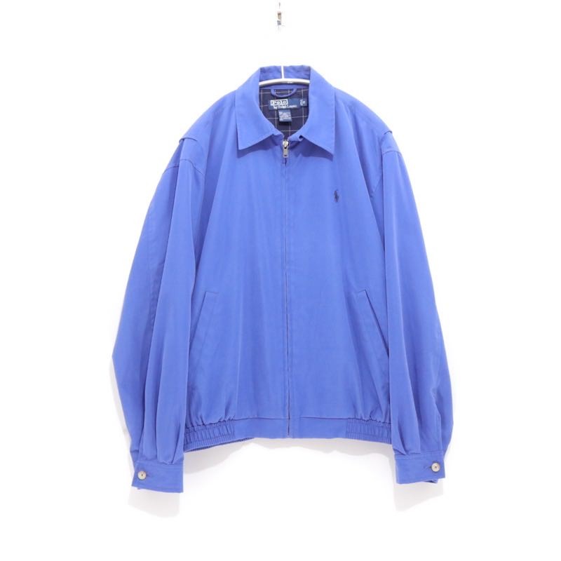 Polo by Ralph Lauren 90s | Polyester Swing Top Jacket "Blue"