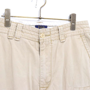 00s POLO RALPH LAUREN | Cargo Short Pants "Beige/Cotton Twill"