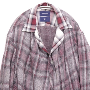 MIHARAYASUHIRO 17SS | Flannel Check Long Shirt Coat (71091178)