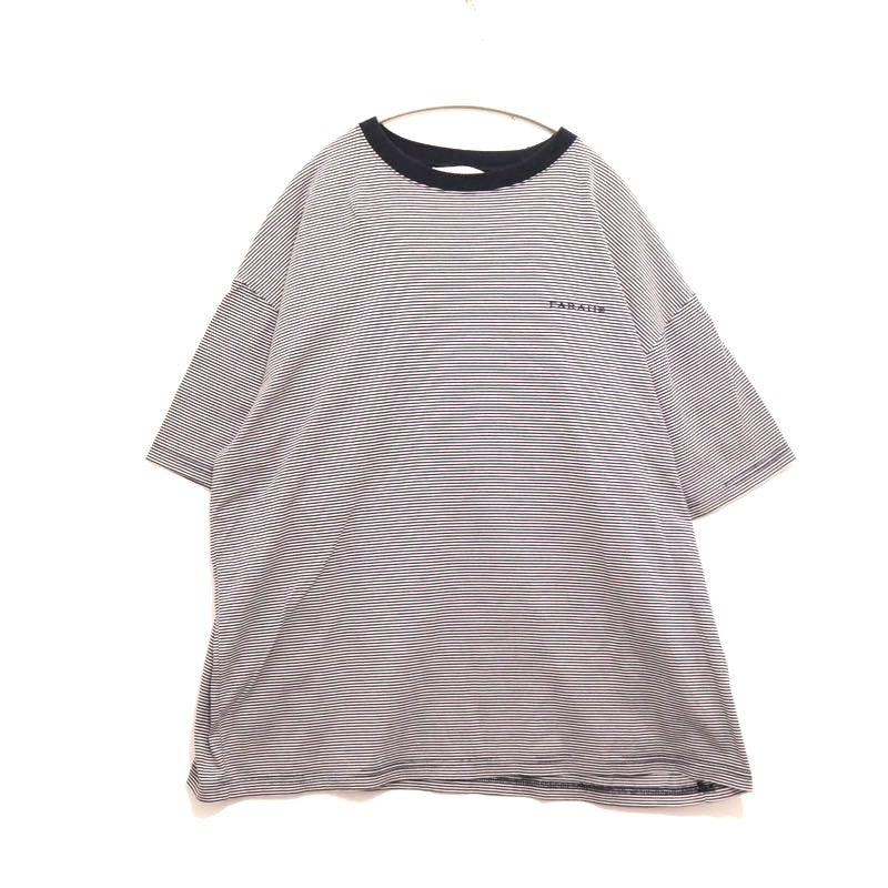 FARAH 24SS | Narrow Striped T-Shirt "Navy × White" (FR0401-M3003)