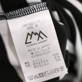 CMF OUTDOOR GARMENT 24FW | BORDER TEE H/S "White/Black" (CMF2402-C12)