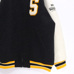 SWAGGER | Varsity Jacket "S-Logo" (Black/White)