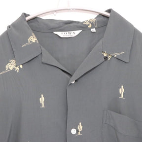 TOWN 25SS | COWBOY Open Collar Shirt "Dark Green" (25SS-SNTN-01)