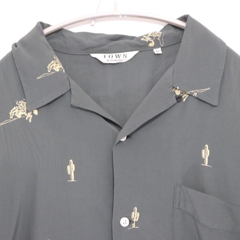 TOWN 25SS | COWBOY Open Collar Shirt "Dark Green" (25SS-SNTN-01)