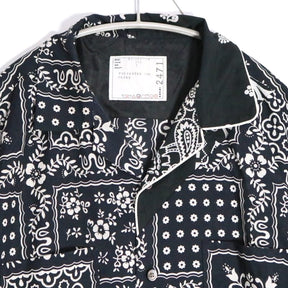 sacai × Reyn Spooner 21SS | Archive Print Mix Shirt "Navy" (21-02471M)